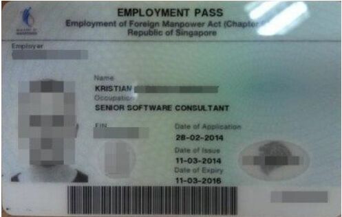 新加坡就业准证 Employment Pass（EP）